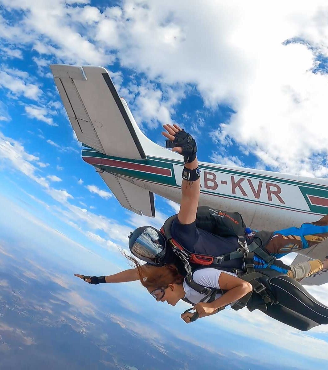 Salto en tándem con fotos y videos